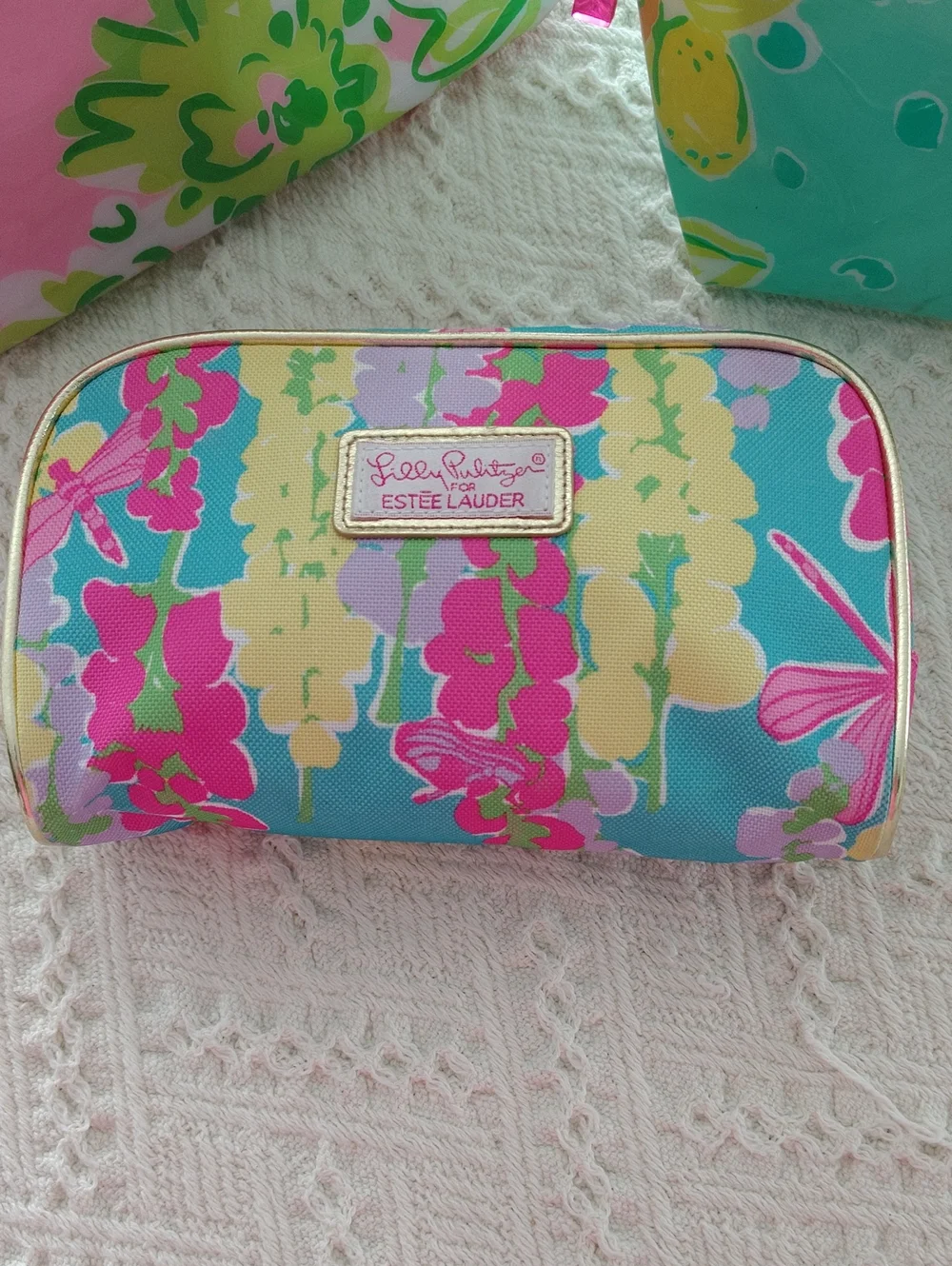 Lilly Pulitzer X Estee Lauder Cosmetics Bags Bundle